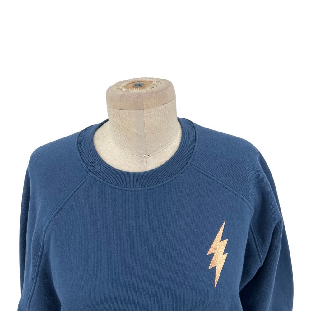 Spiritual Gangster Peace Love Light Sweatshirt Long Sleeve Blue Rose Gold Medium - Picture 3 of 12